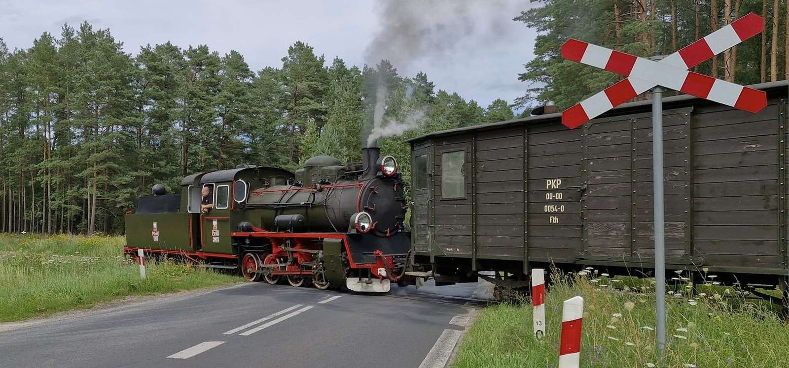 Chemin de fer rétro à voie étroite puzzle en ligne