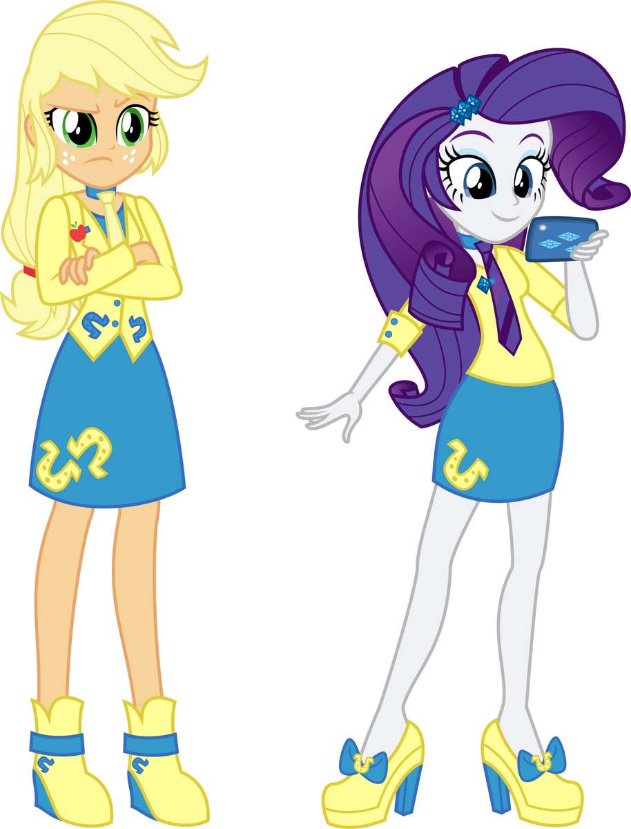 MLP EQG APPLEJACK ÉS RARITY PUZZLE online puzzle