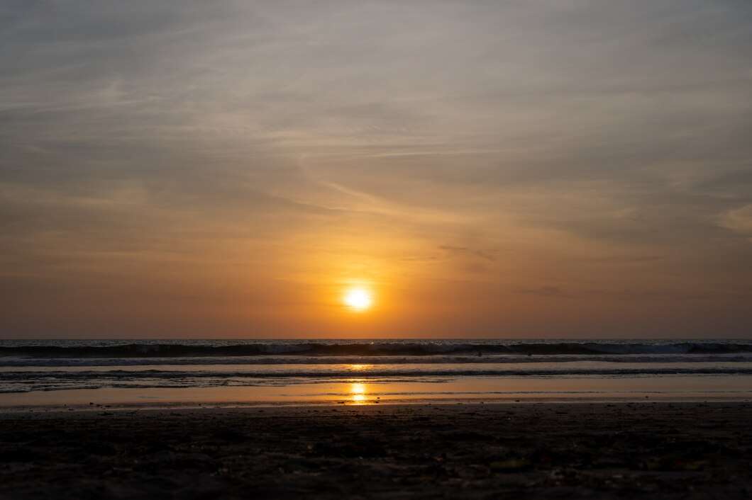 海辺の夕日 ジグソーパズルオンライン