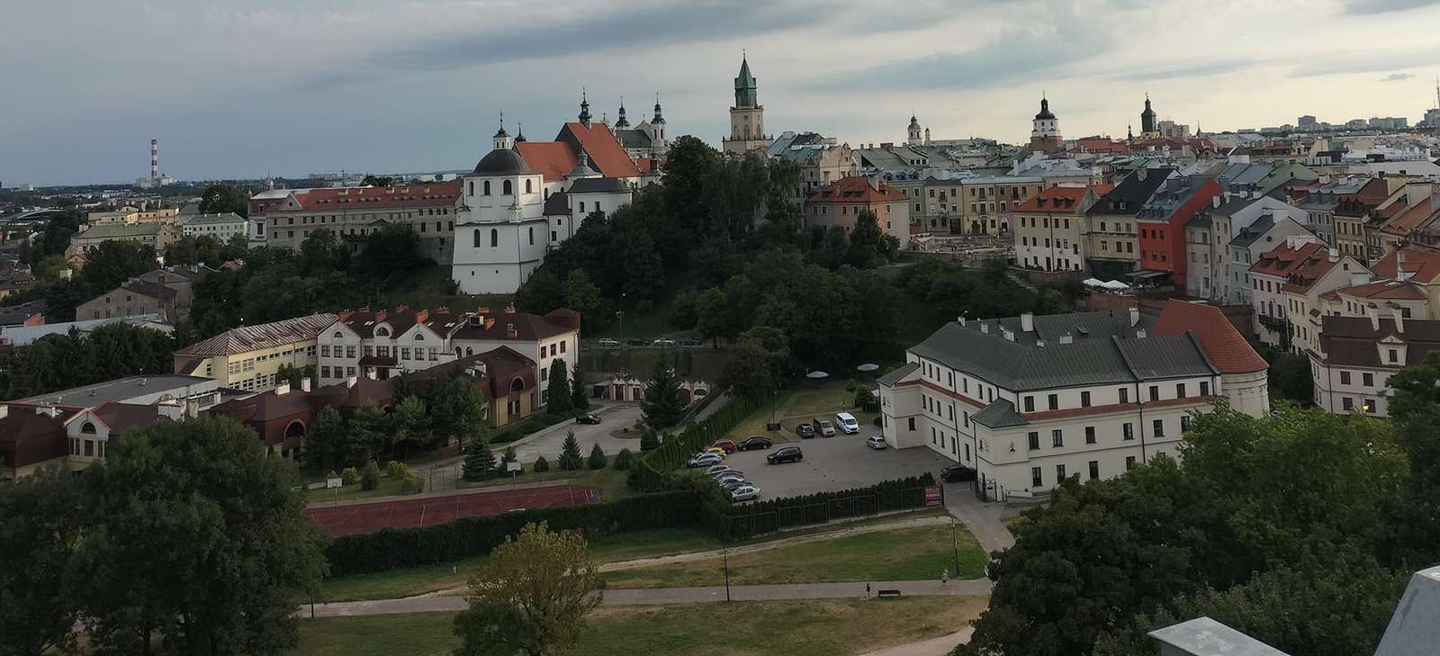 Panorama des abendlichen Lublin Online-Puzzle