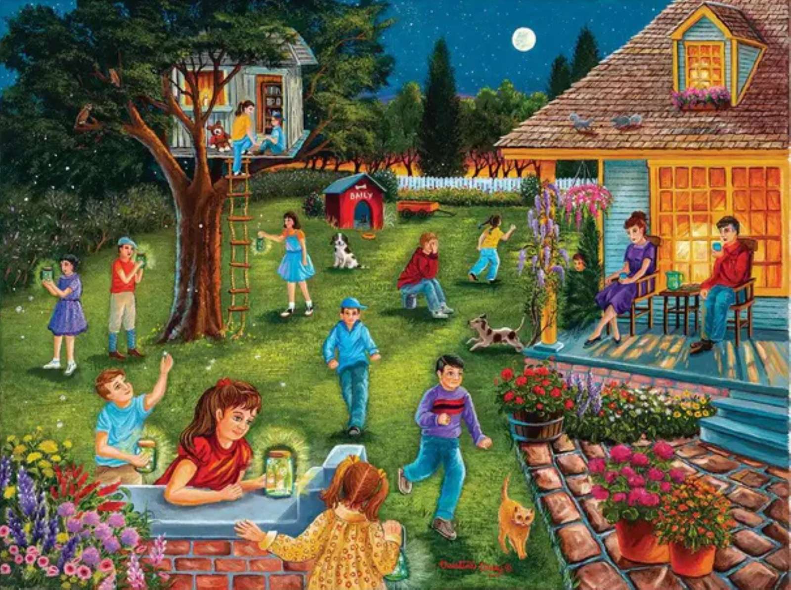 Catching fireflies online puzzle