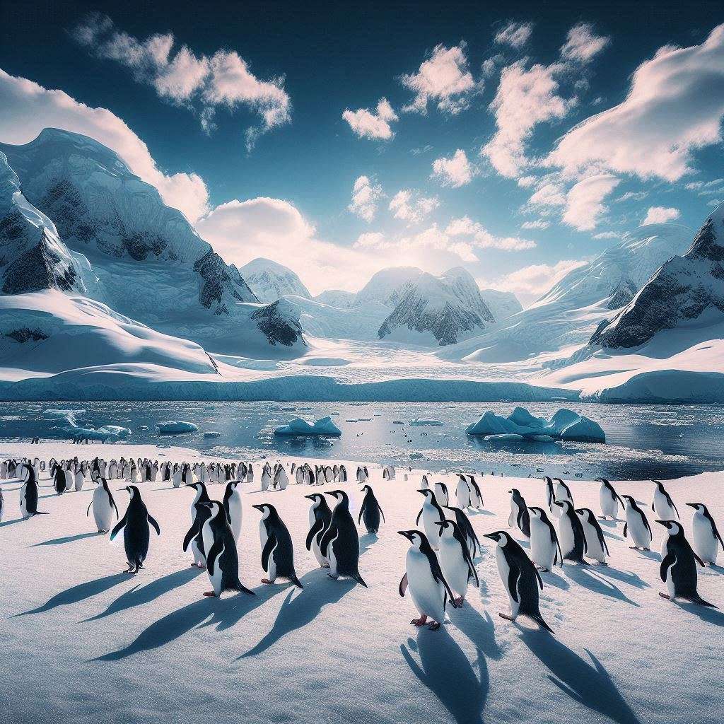 penguins in Antarctica online puzzle