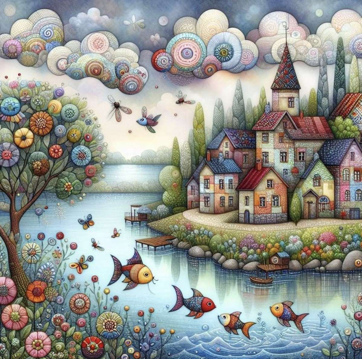 Poissons volants jigsaw puzzle online