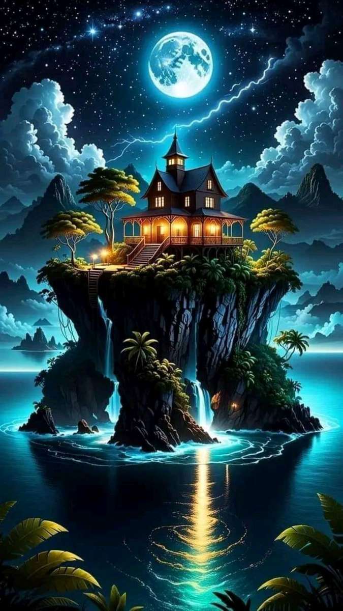 house on an island jigsaw puzzle online