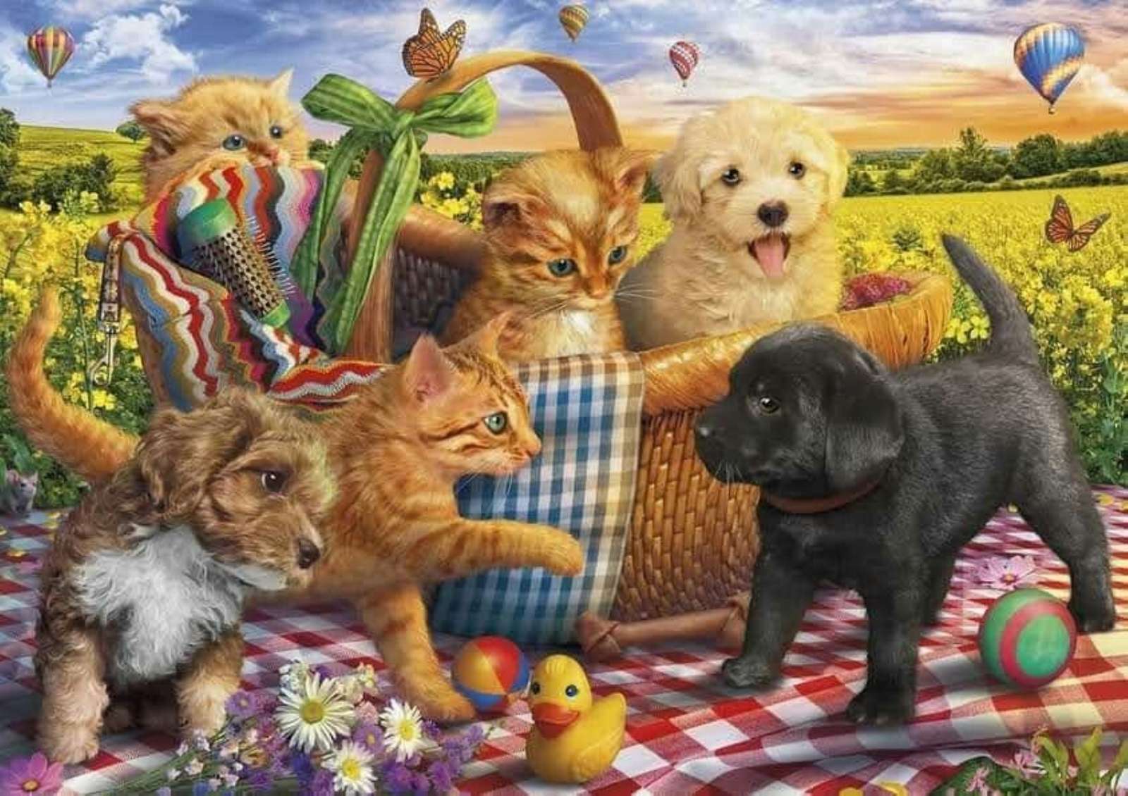 Ce drăguț jigsaw puzzle online