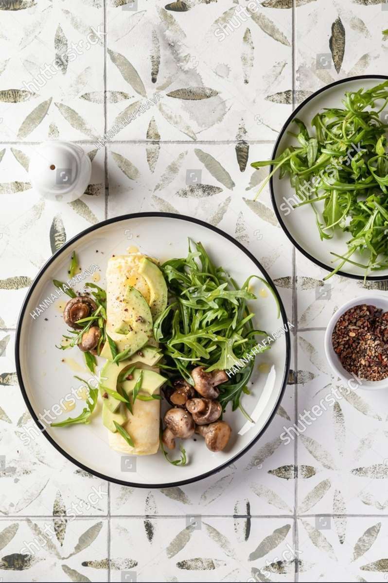 Tortilla Francesa con Aguacate rompecabezas en línea