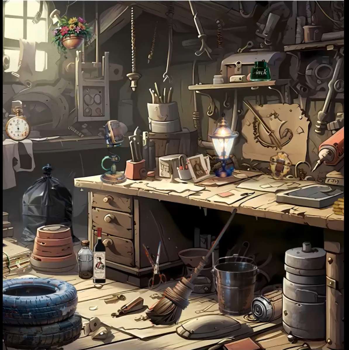 Messy Workshop online puzzle