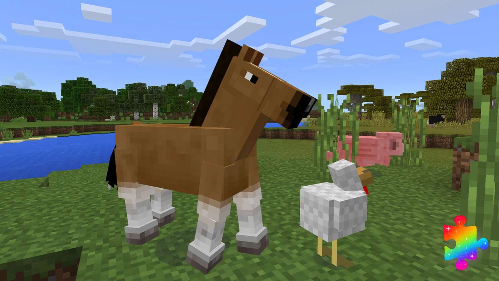 Minecraft Animals online puzzle