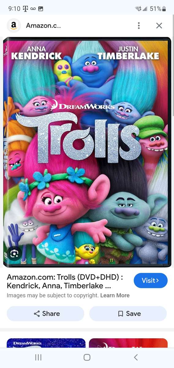 Puzzle con locandina del film Trolls puzzle online