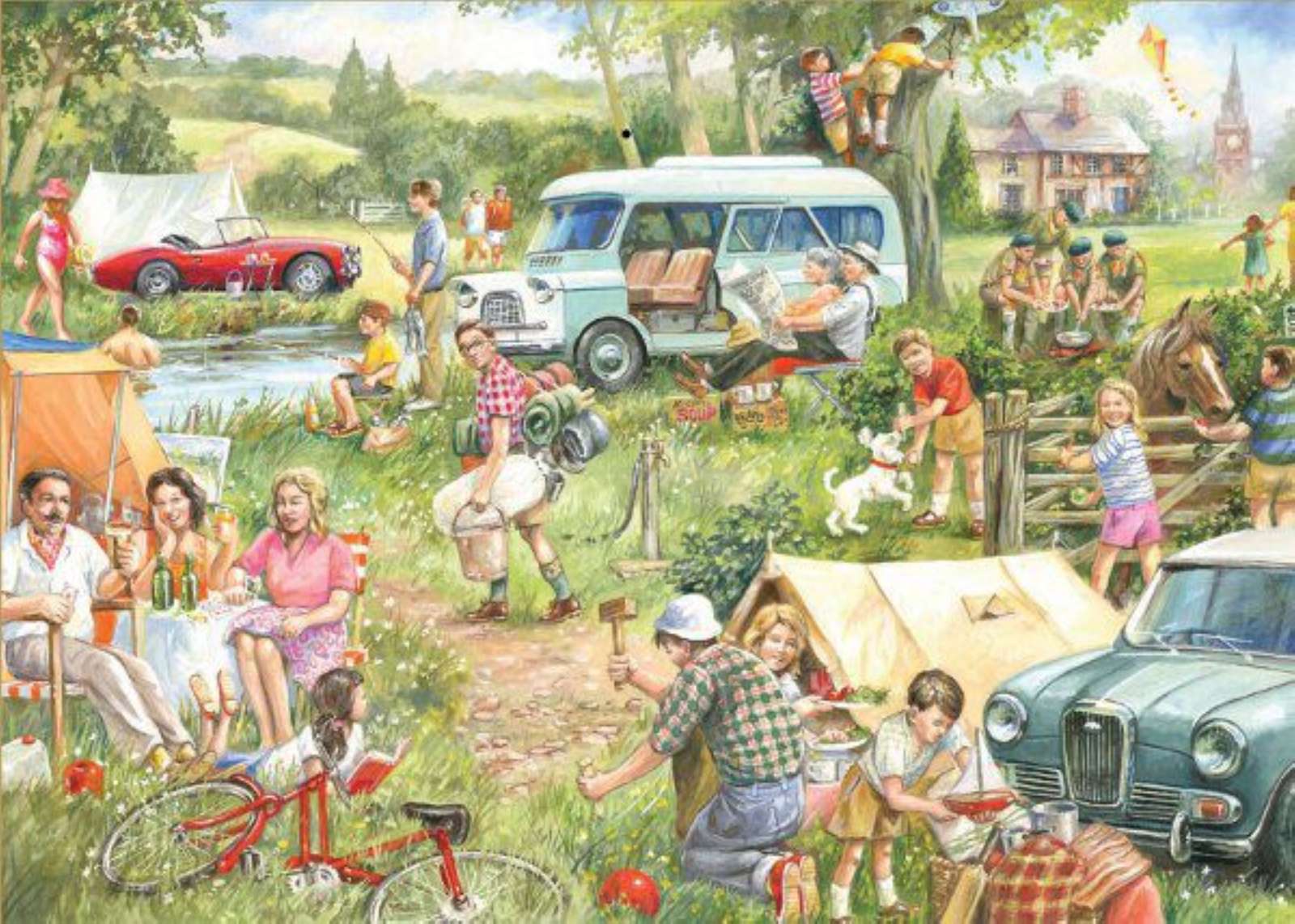 Au camping puzzle en ligne