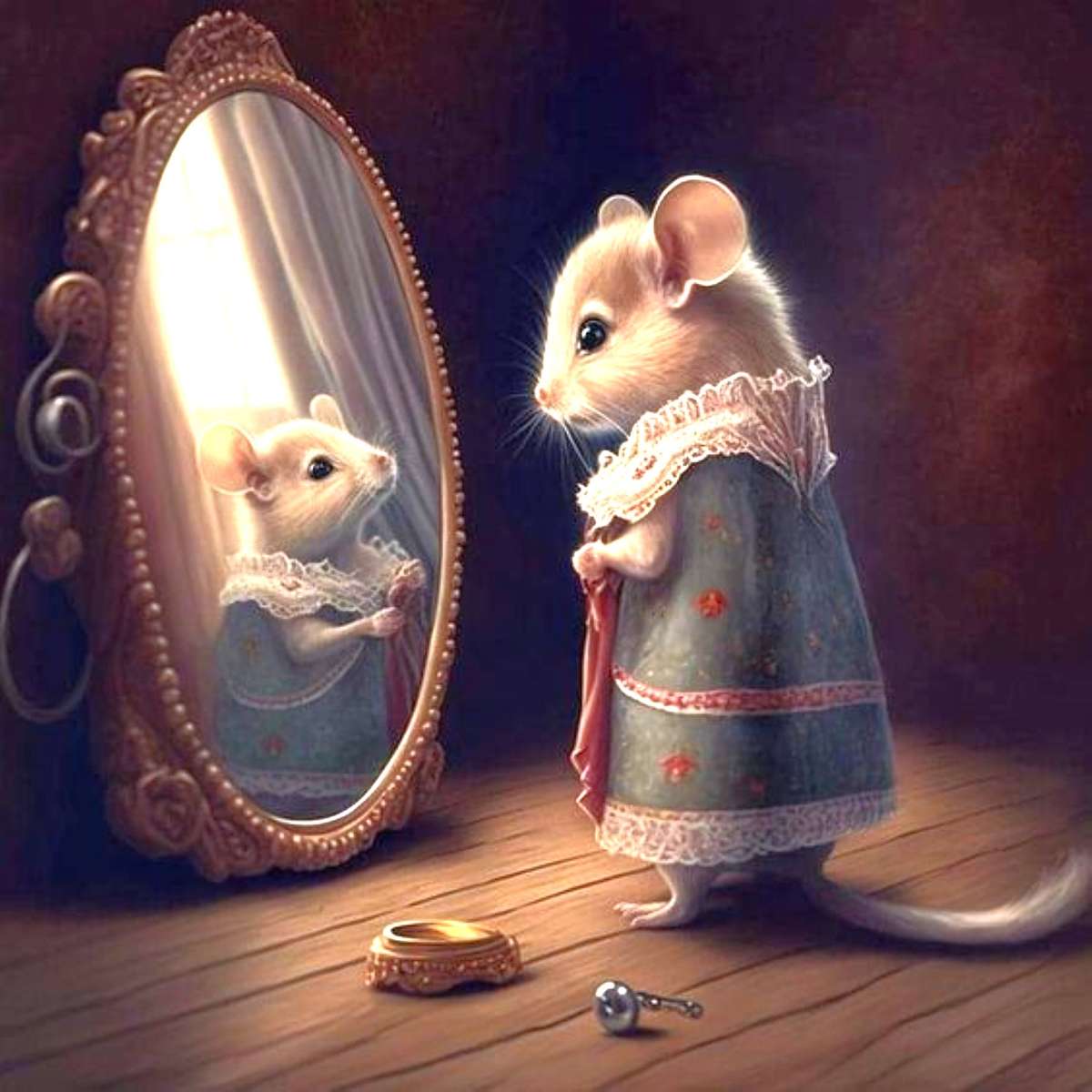 the mouse and the mirror jigsaw puzzle online