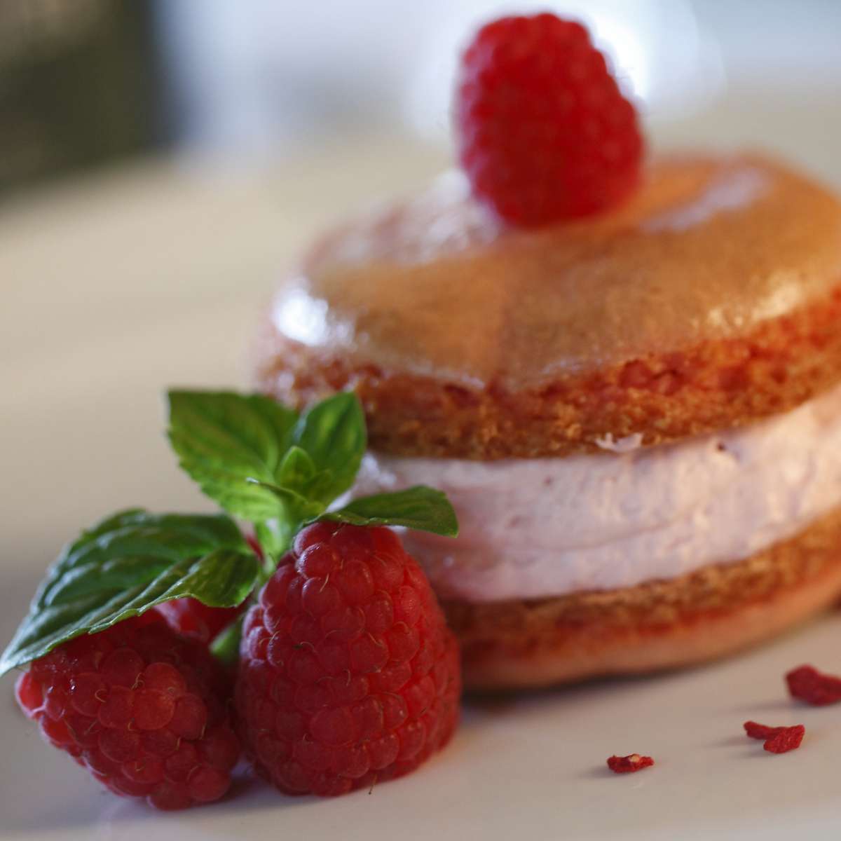 Postre de frambuesa rompecabezas en línea