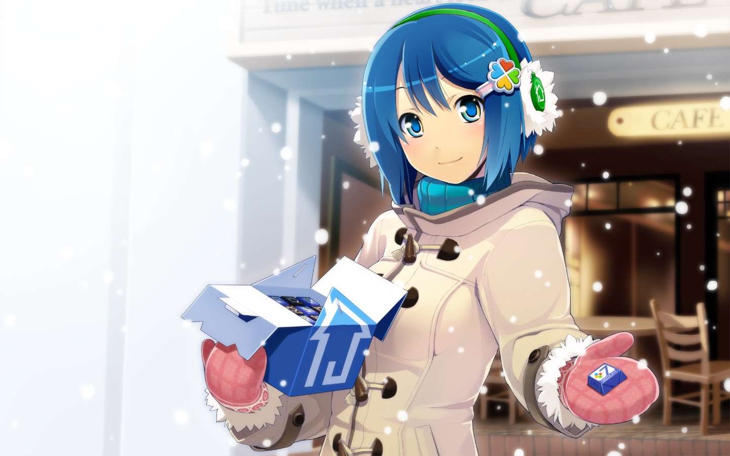 Madobe Nanami in winter online puzzle