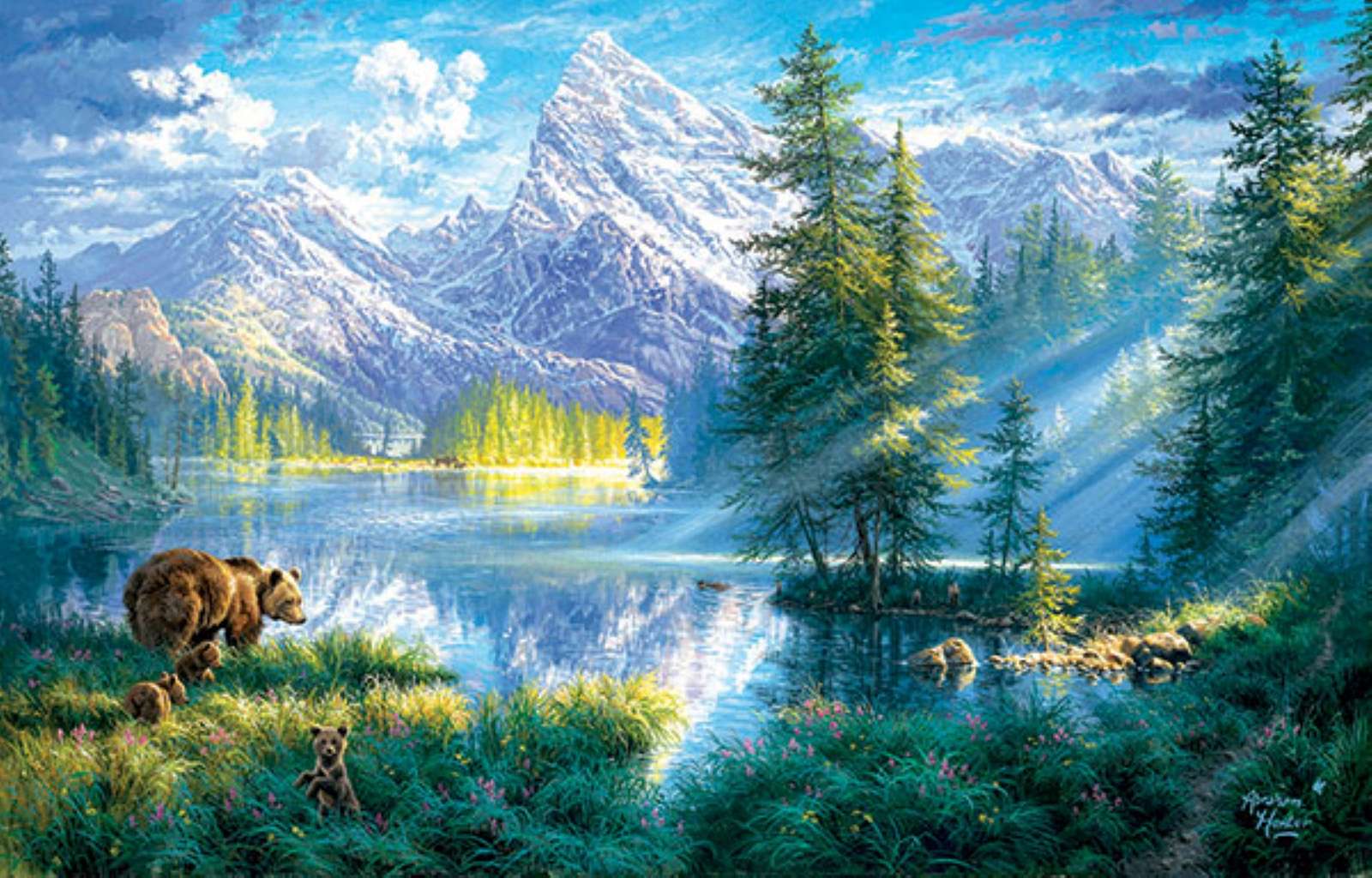 morning in the mountains online puzzle