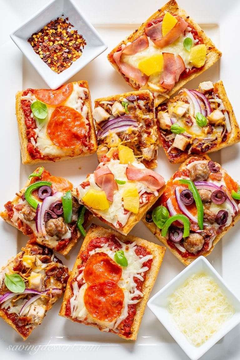 Pâine franțuzească felii de pizza puzzle online