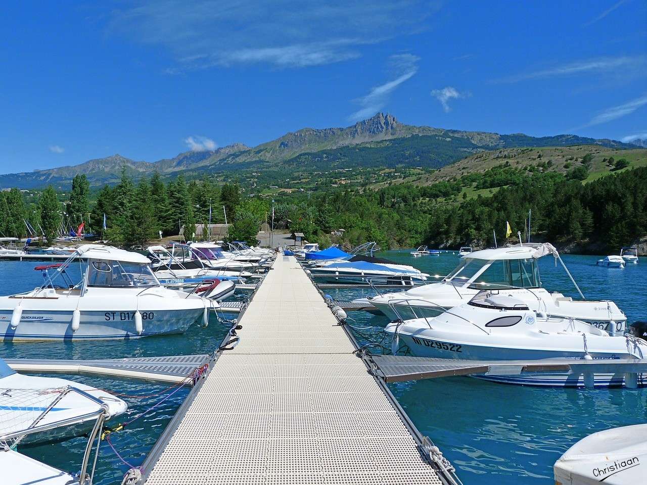 Landschap, Haven, Schepen, Pier. legpuzzel online