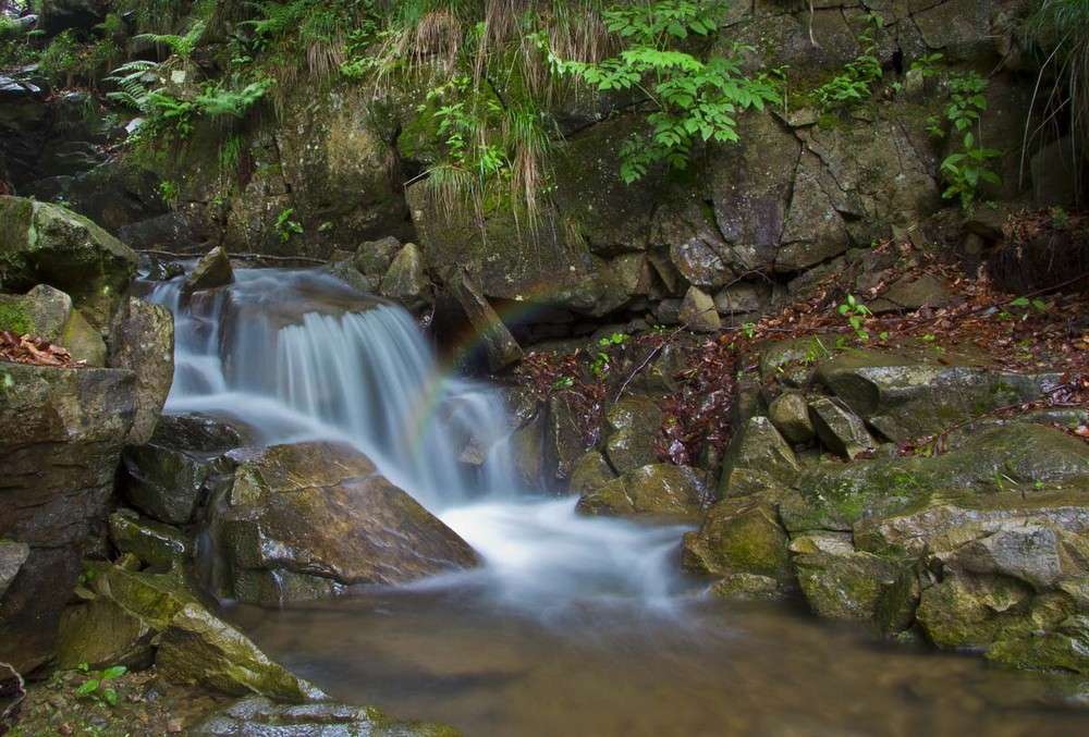 Der Wasserfall ist ein Wunder der Natur Online-Puzzle