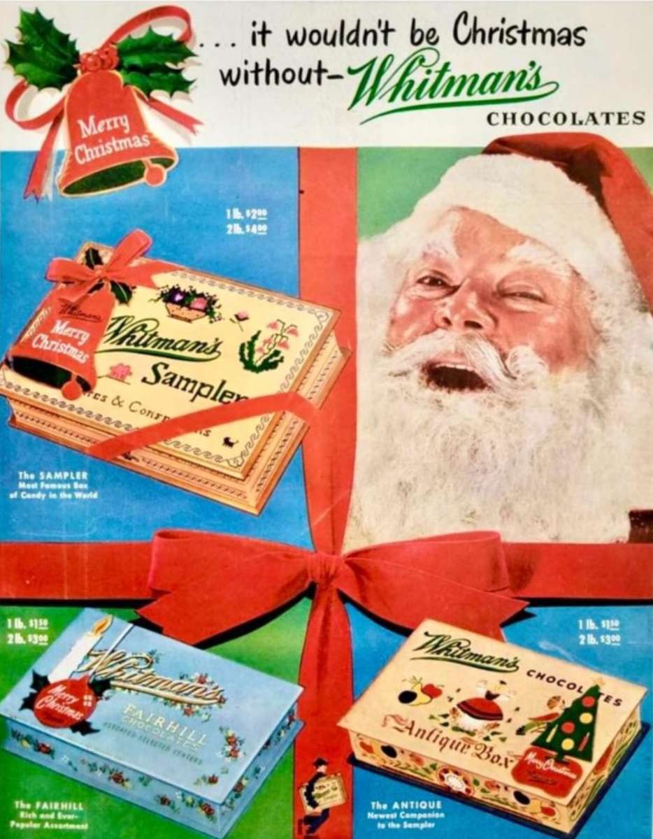 Chocolats Whitman : une tradition de Noël. puzzle en ligne