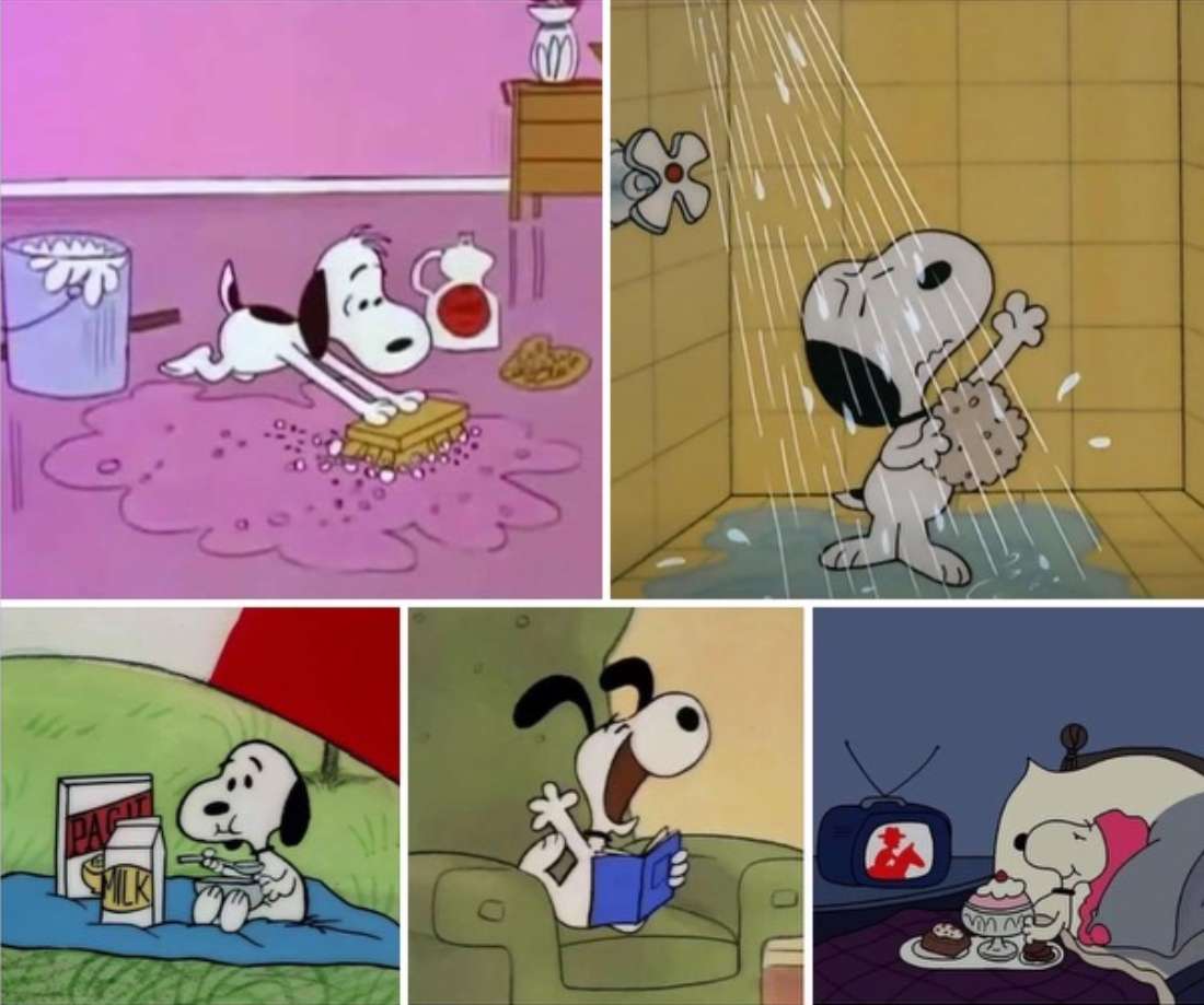 Σαββατοκύριακο του Snoopy παζλ online