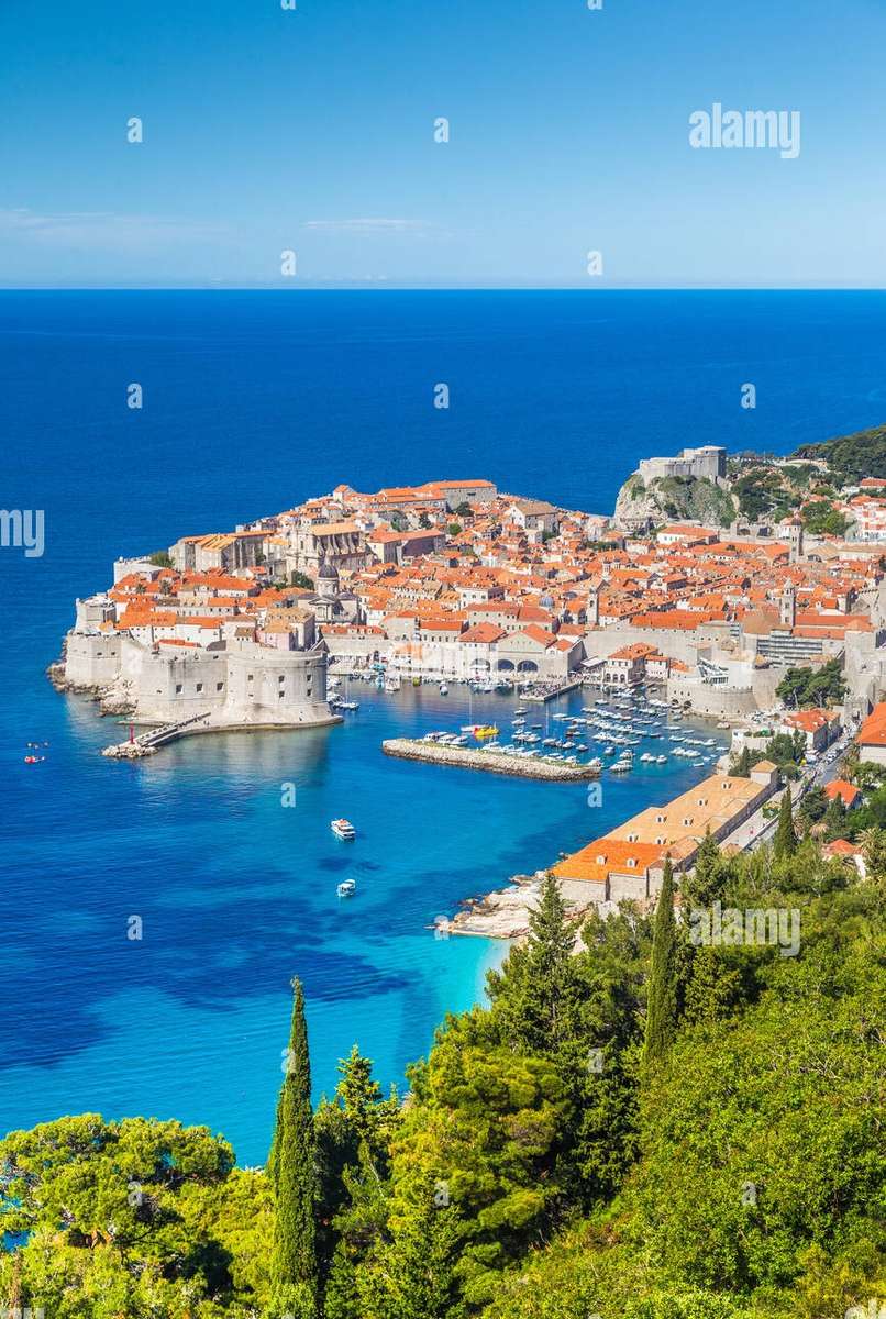 Dubrovnik Kroatien pussel på nätet