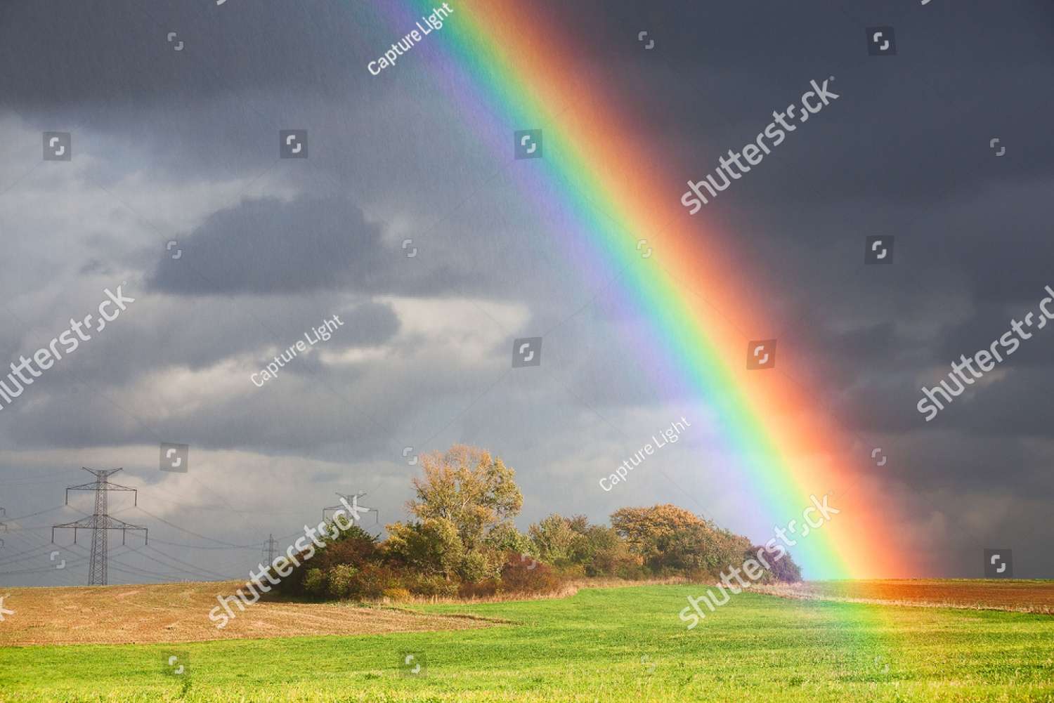 Una vista con un arcoiris rompecabezas en línea