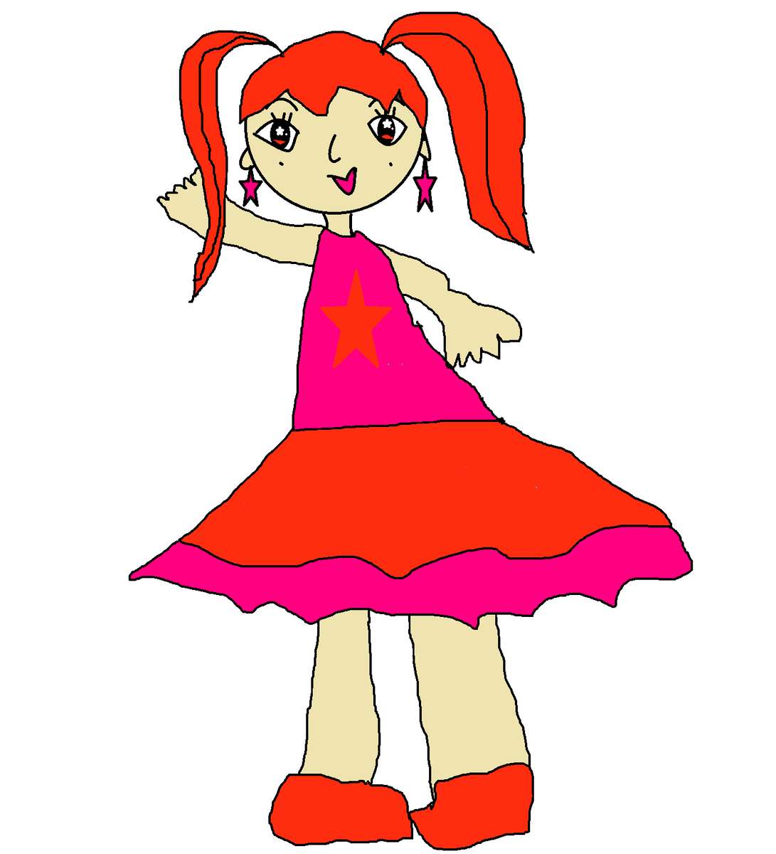 MOYA MIA GIRLZ RASPBERRY ORANGE PUZZLE DOLL jigsaw puzzle online