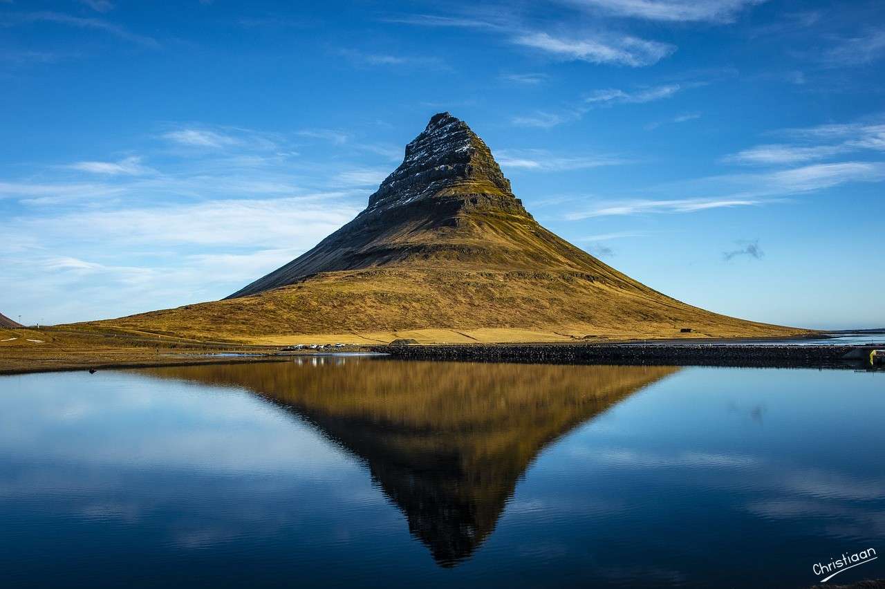 Izland, Kirkjufell. online puzzle