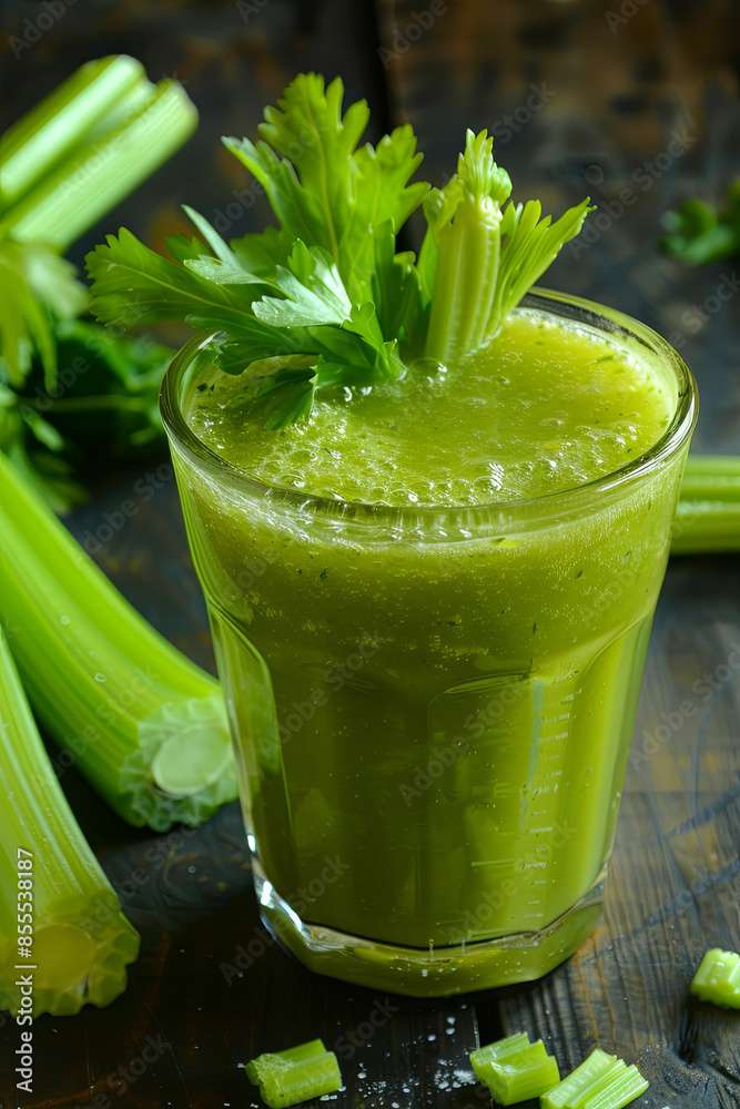 Bicchiere verde di succo di sedano puzzle online