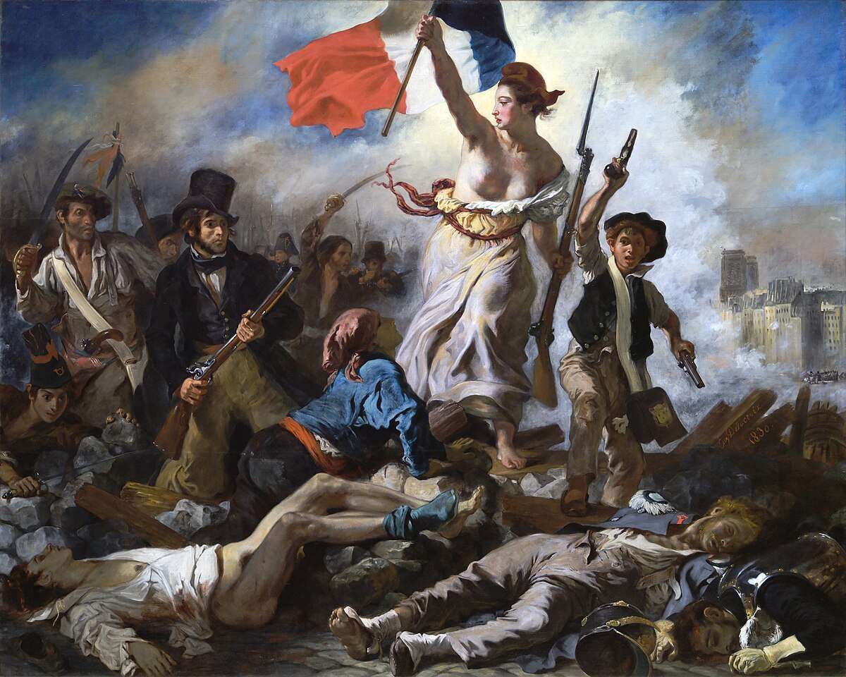 La Liberté guidant le peuple par Eugène Delacroix puzzle en ligne