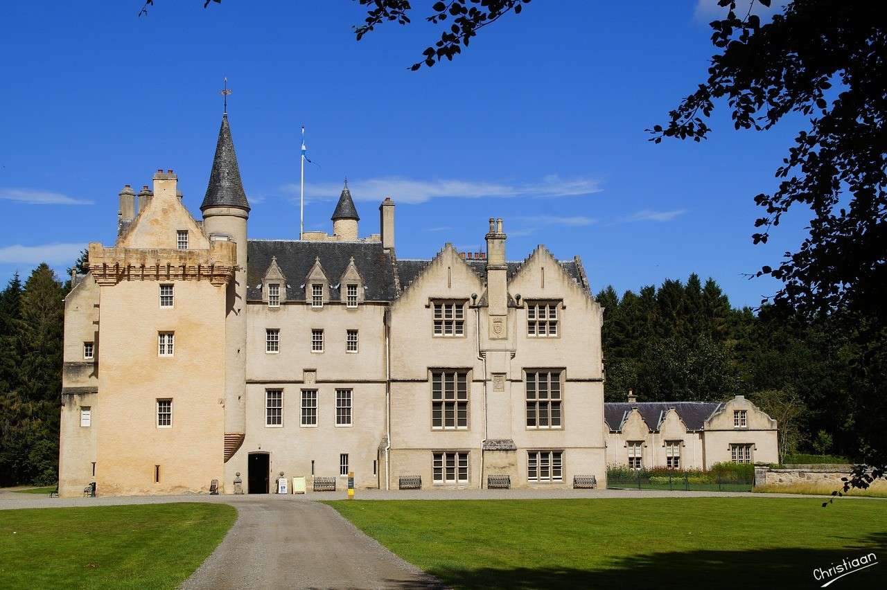 Brodie castle, Kasteel, Schots kasteel. legpuzzel online