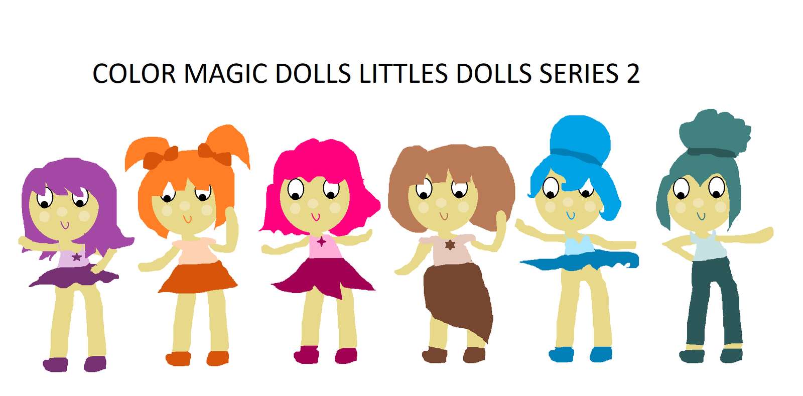 Color Magic Dolls Littles Dolls Serie 2 rompecabezas en línea