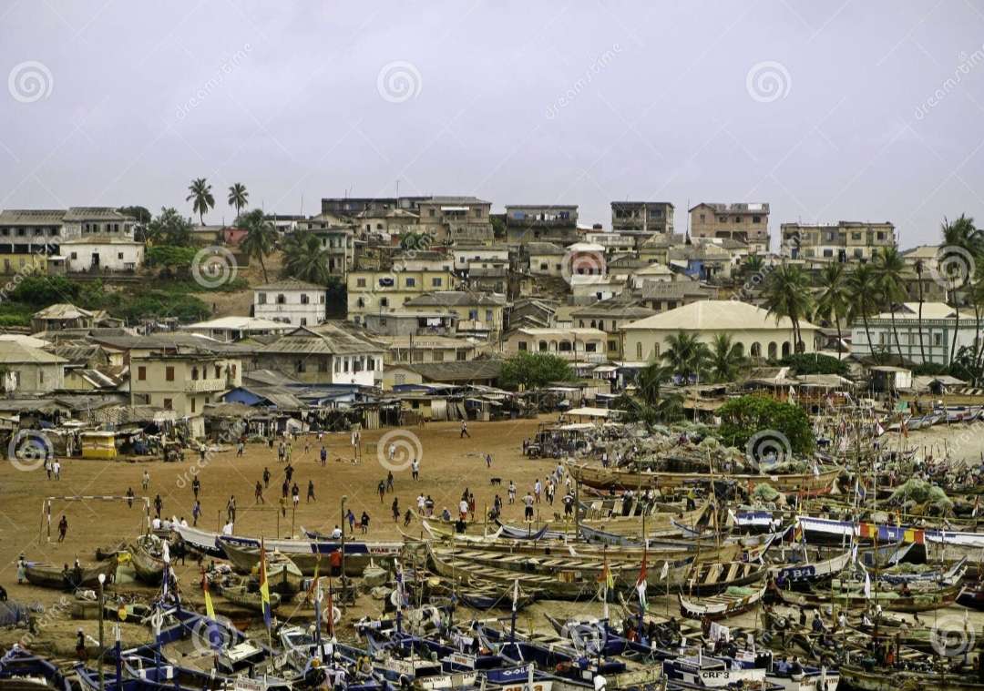 Fiske- och handelsstrand, Ghana pussel på nätet