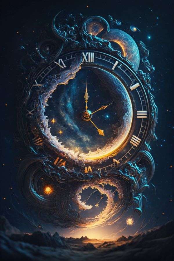 L'horloge de l'univers. puzzle en ligne