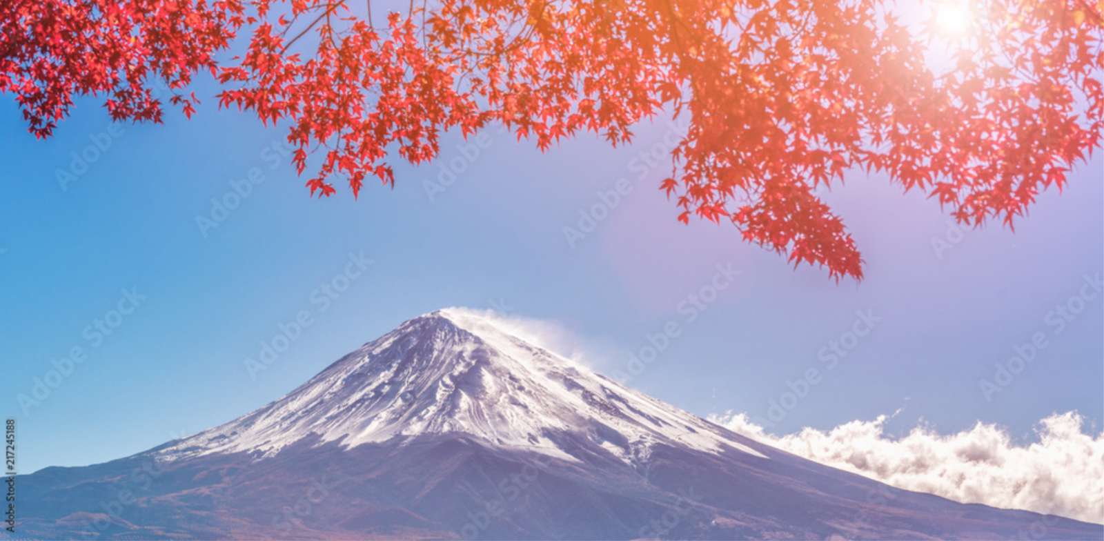 Mont Fuji en automne, Japon puzzle en ligne