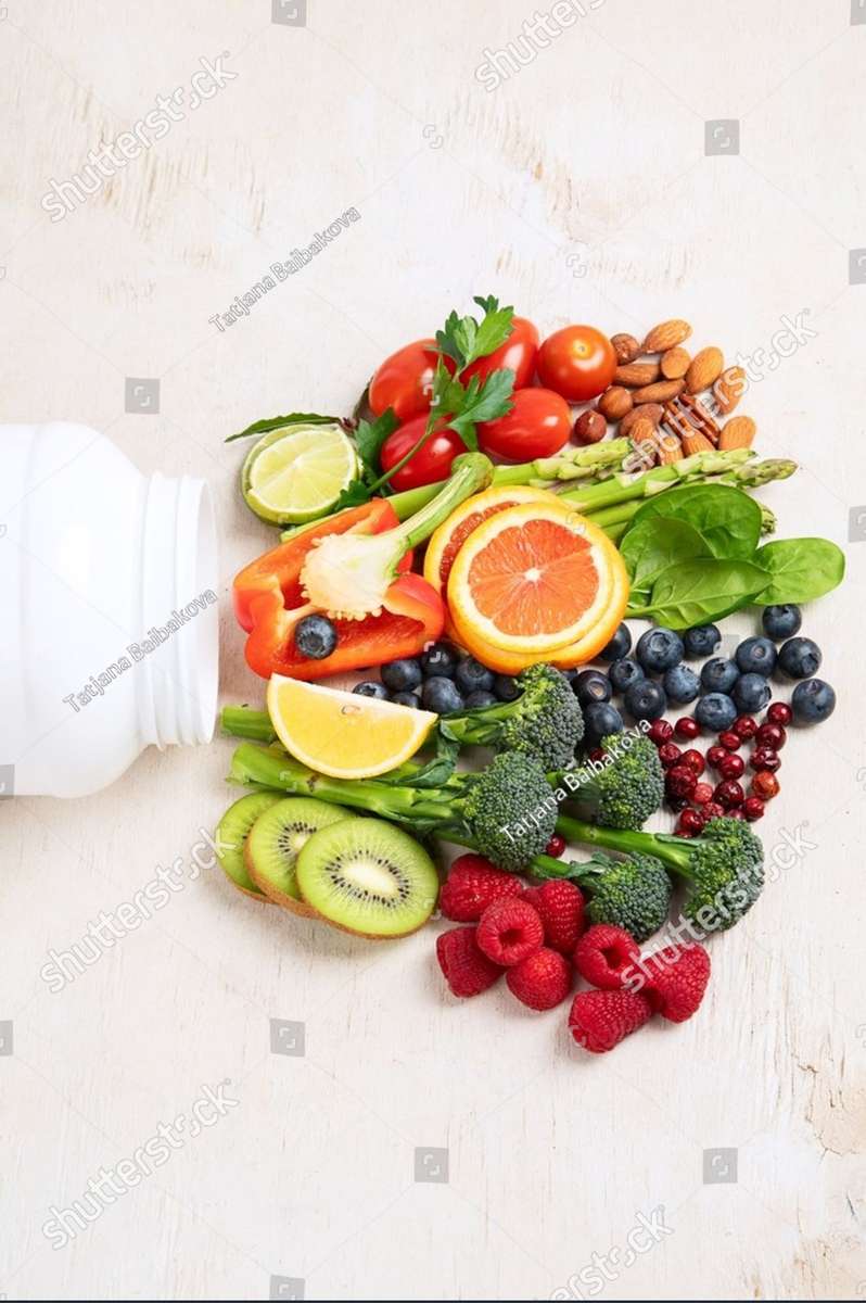 Fruit and Vegetable Vitamins jigsaw puzzle online