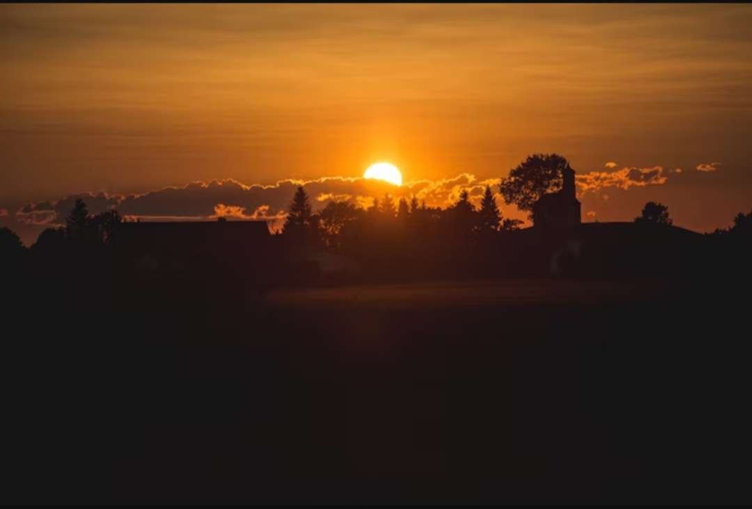 Hermosa puesta de sol rompecabezas en línea