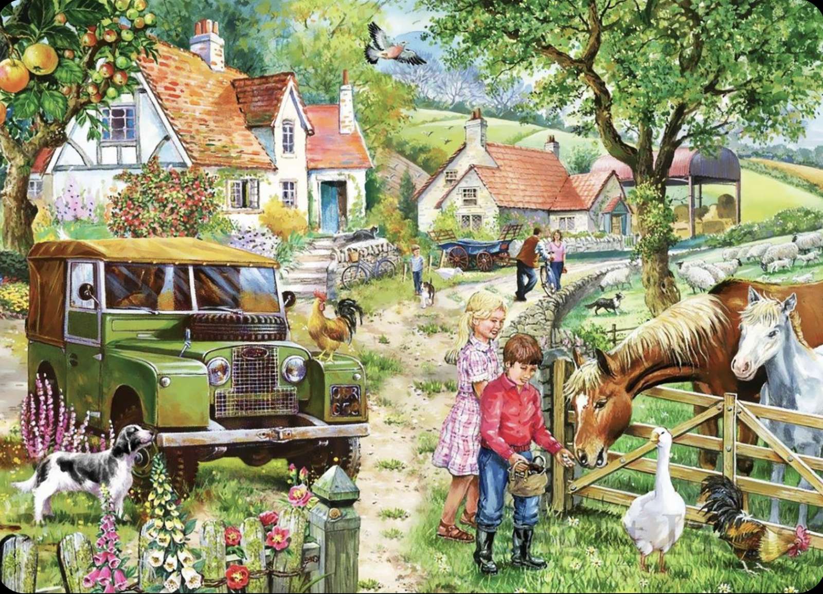 Discovering farm animals jigsaw puzzle online