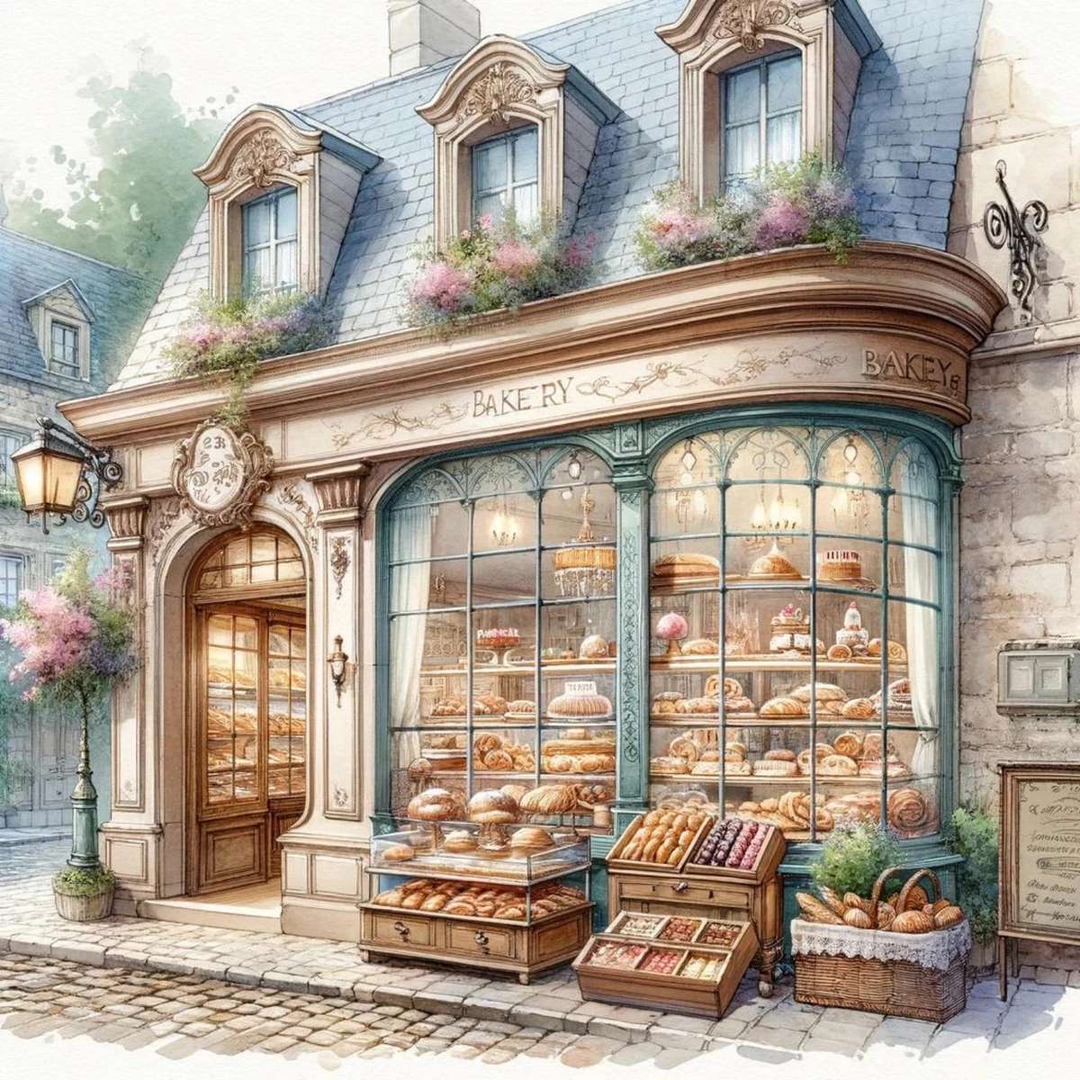 Bäckerei-Lebensmittelgeschäft Online-Puzzle