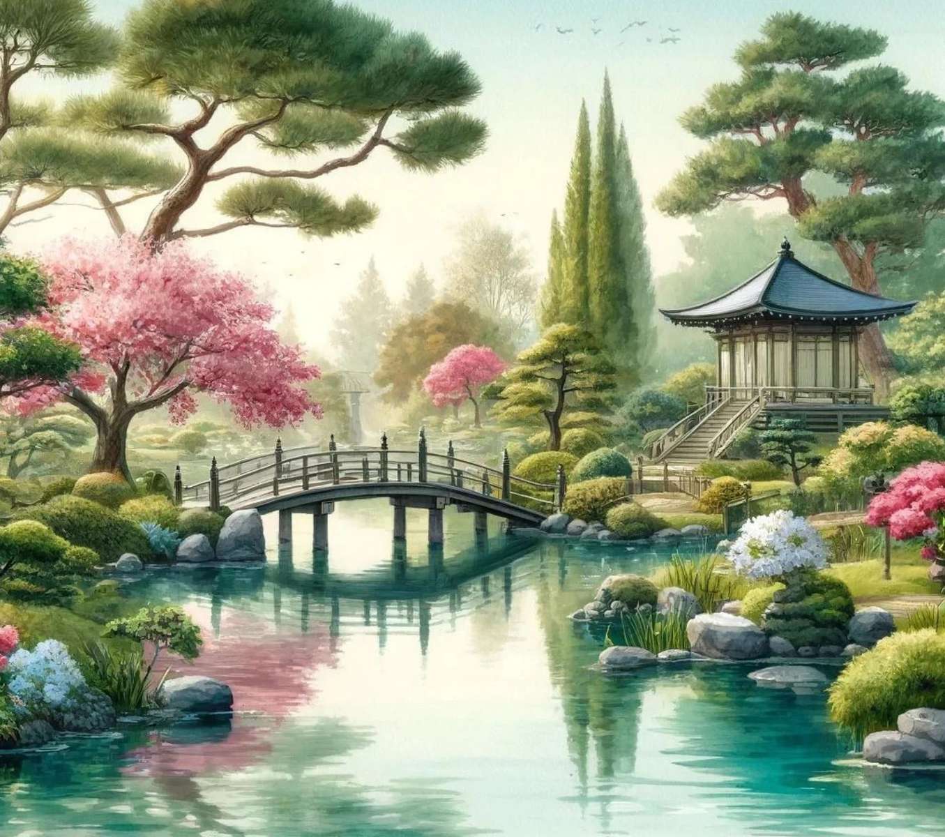 Japanse tuin legpuzzel online