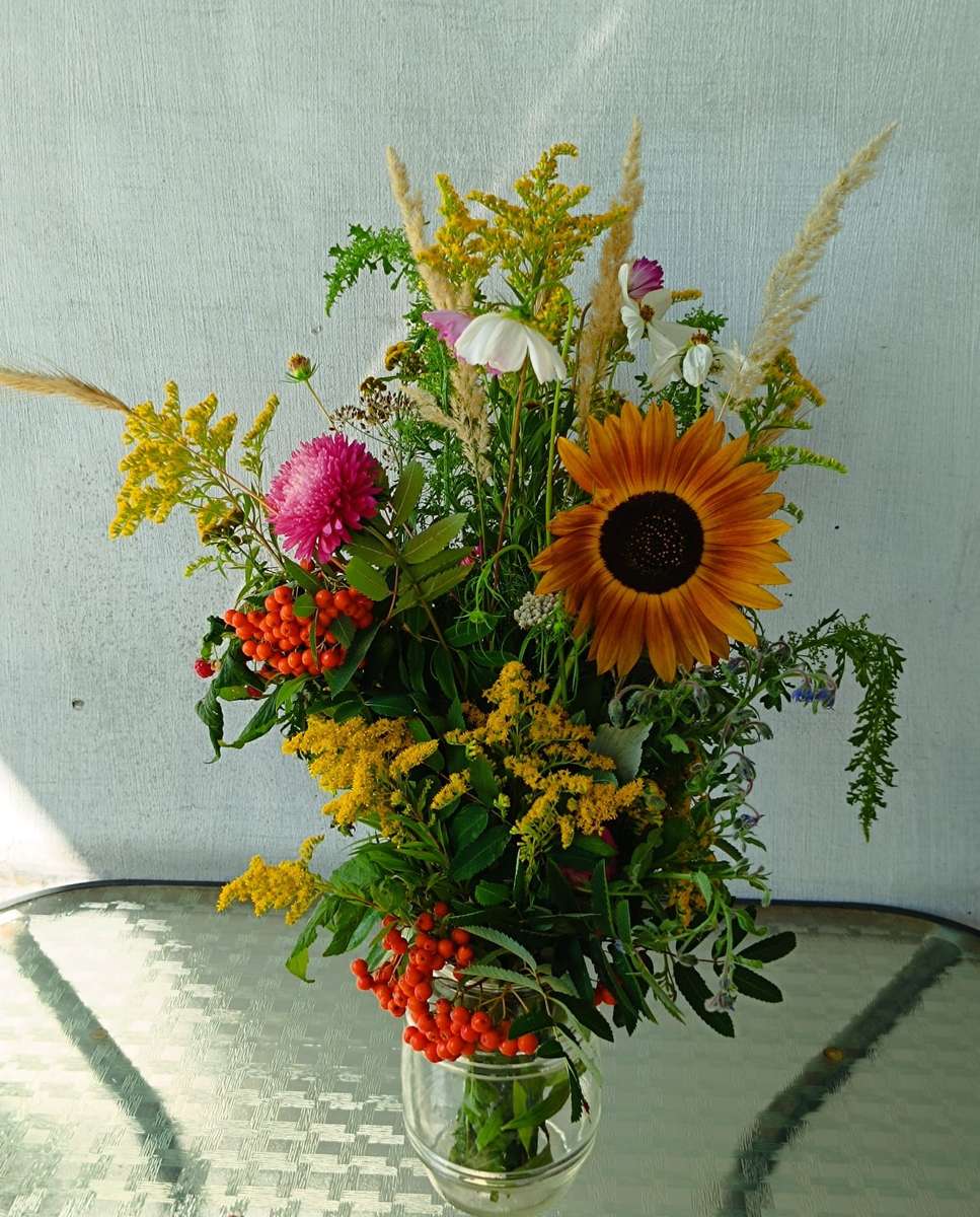 beau bouquet dans un vase puzzle en ligne