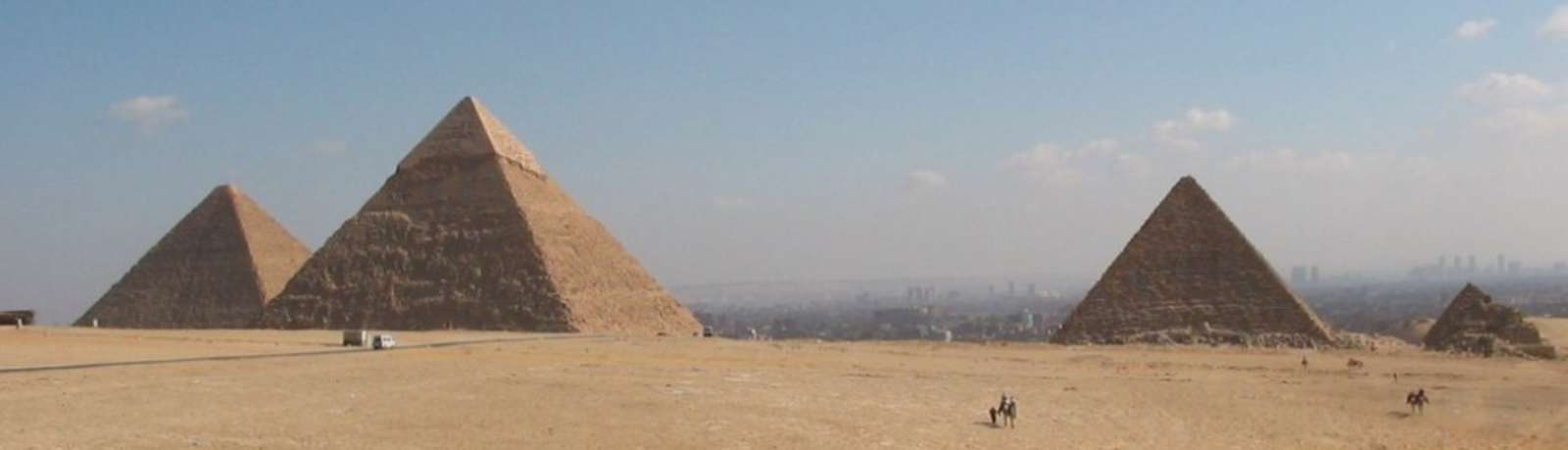 Panorama de las pirámides de Giza, Egipto rompecabezas en línea