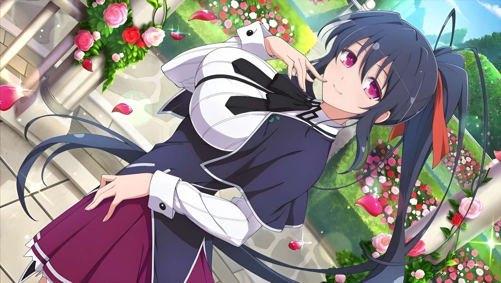 Akeno Himejima. Pussel online