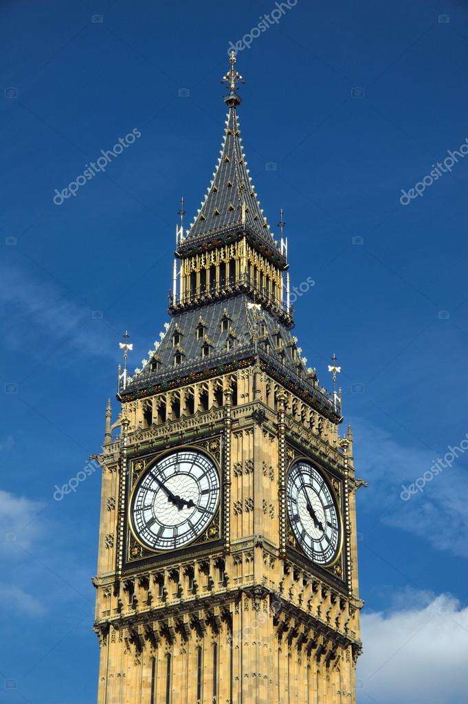 Uhrturm, Big Ben, London, Großbritannien Online-Puzzle