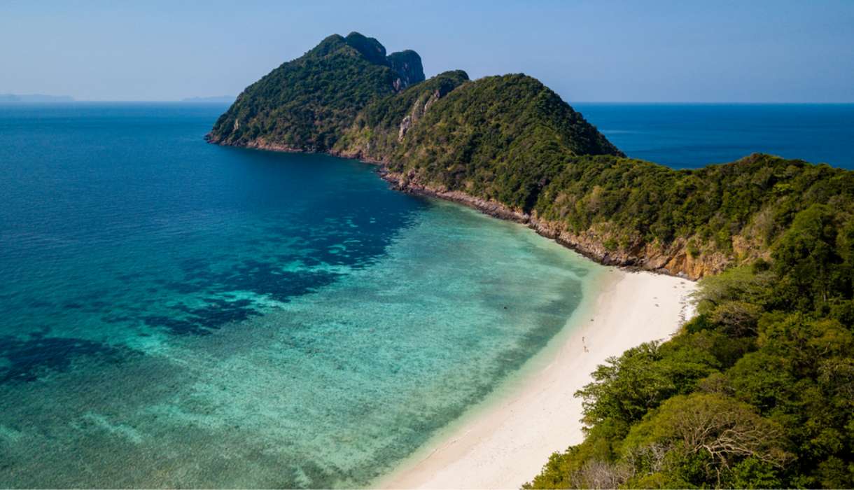 Kusten av Mergui Island, Burma (Myanmar) pussel på nätet