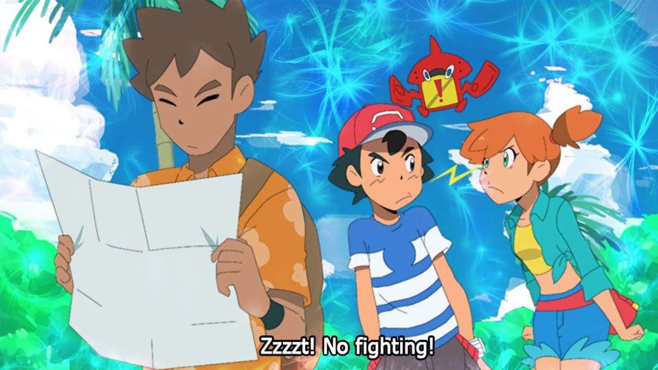 Wenn Ash, Misty und Brock zusammen nach Alola reisten Online-Puzzle