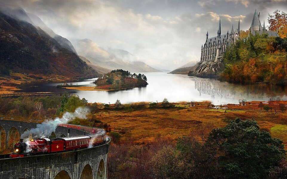 Tren de Harry Potter rompecabezas en línea