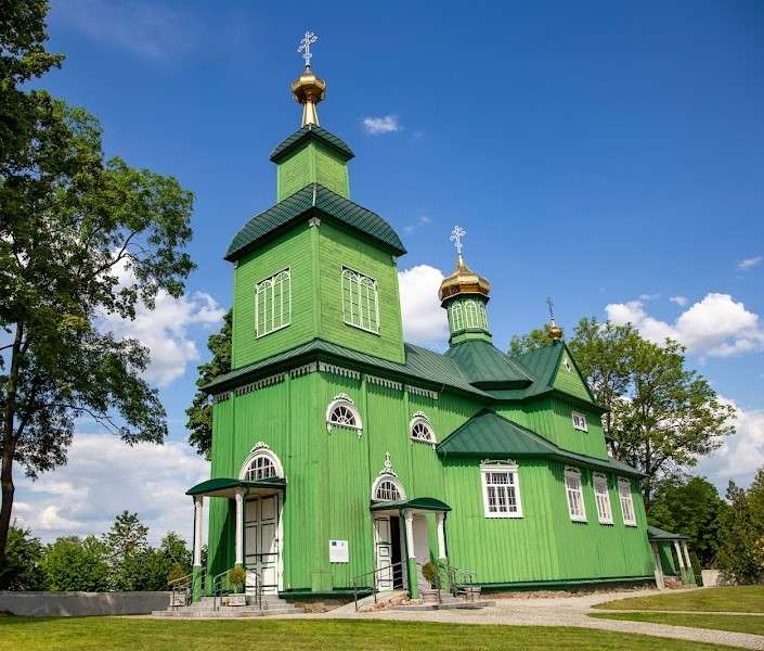 Chiesa verde a Trześcianka puzzle online