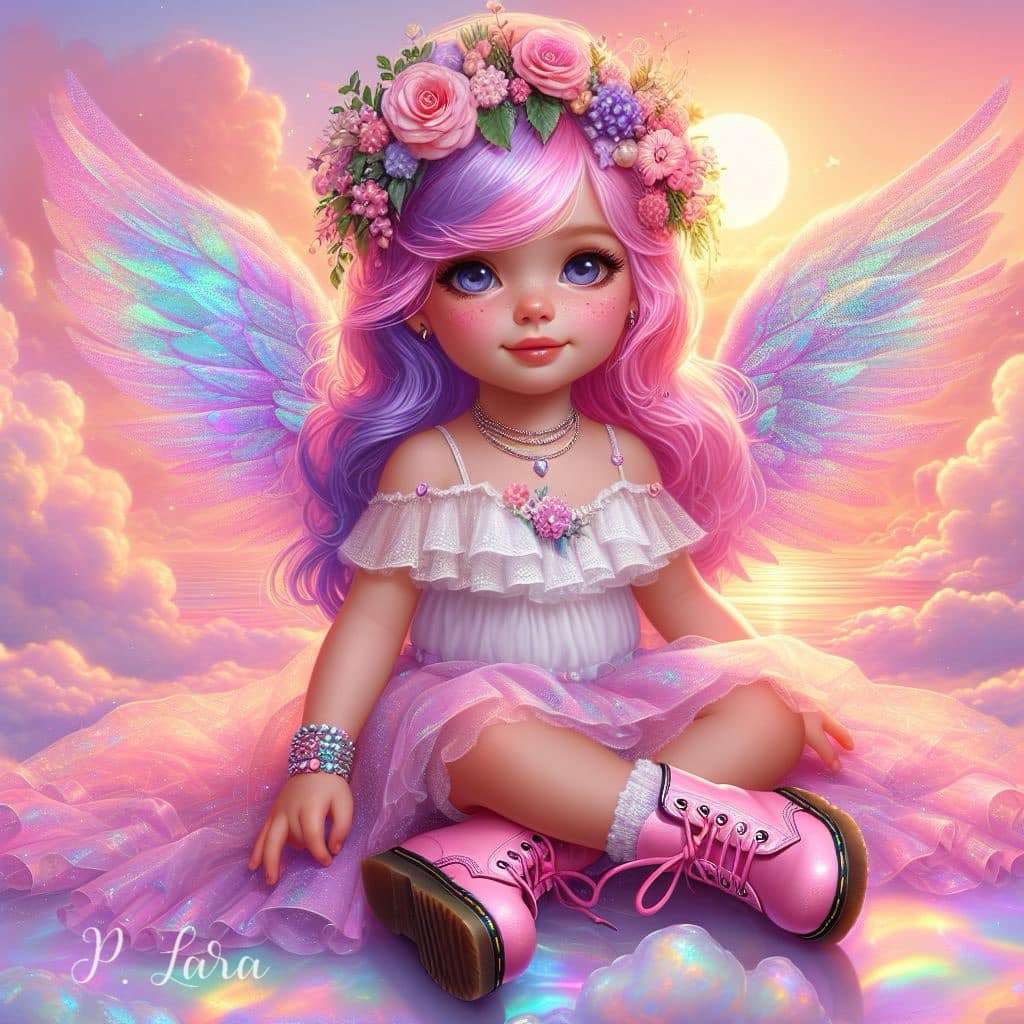 Girls as angels jigsaw puzzle online