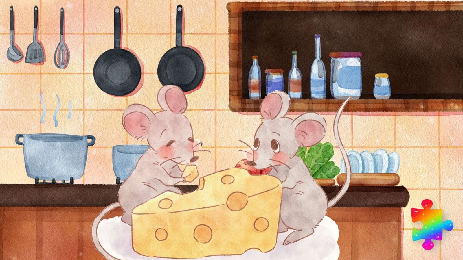 Ratos na cozinha puzzle online