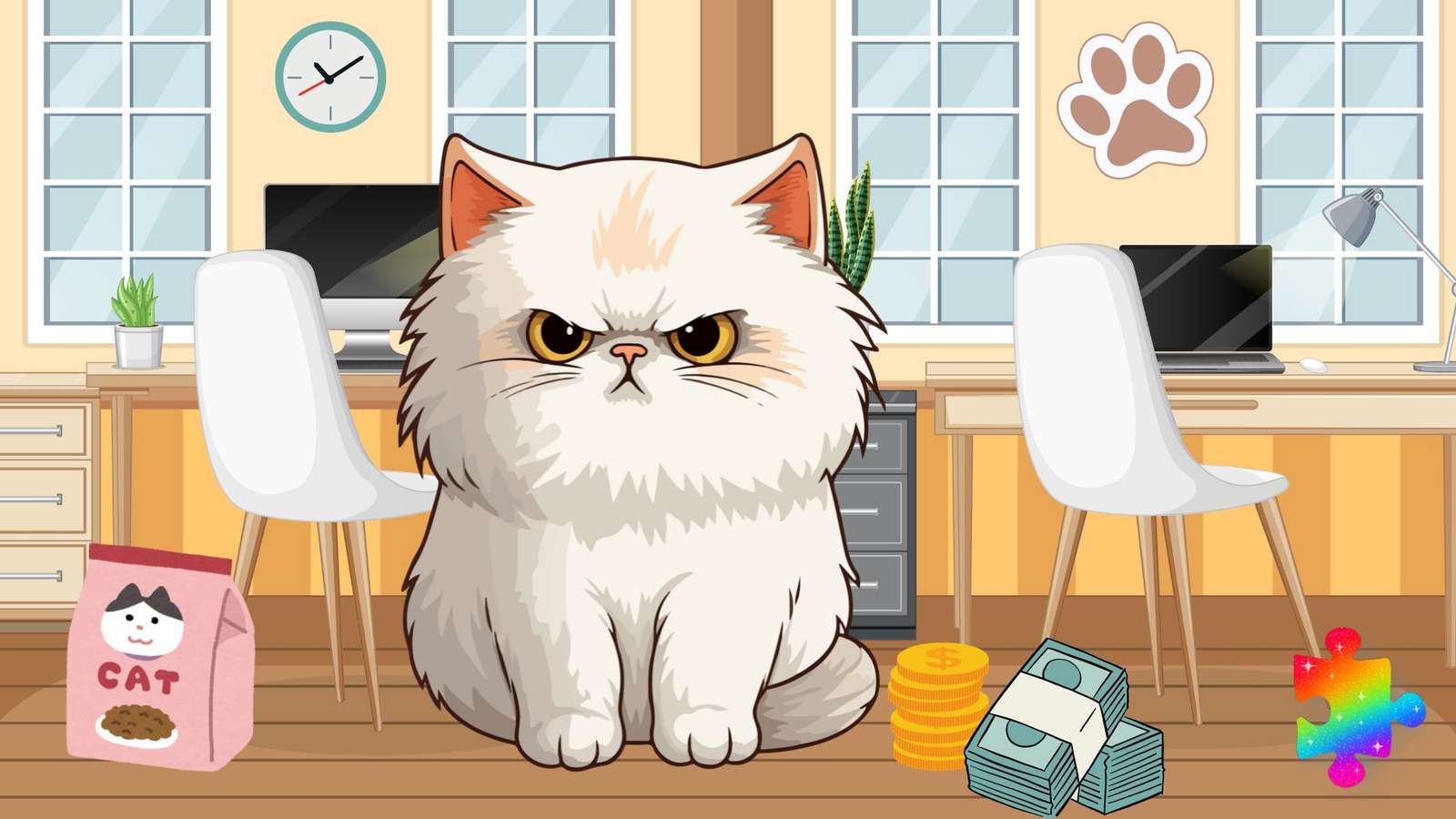 Grumpy Boss Cat Pussel online